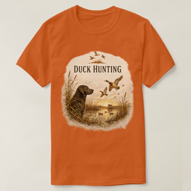 T-shirt Chasse au canard  (Design devant)