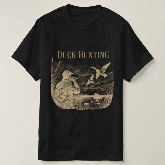 T-shirt Chasse au canard  (Design devant)