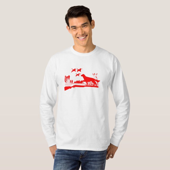 T-shirt chasse au canard (Devant entier)