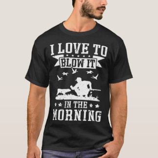 T-shirt Chasse au canard Chasse aux oiseaux d'eau J'adore