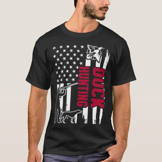 T-shirt Chasse au canard Chasseur de saison 1 (Devant)
