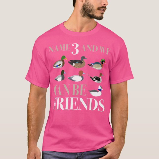 T-shirt Chasse au canard Chasseurs de sauvagine Différente (Devant)