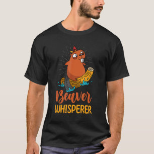 T-shirt Chasse au castor Chasseur Forêt Animal Castor Whis