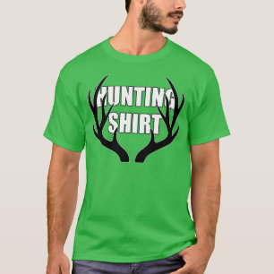 T-shirt Chasse au cerf Buck blanc Antlers Orange