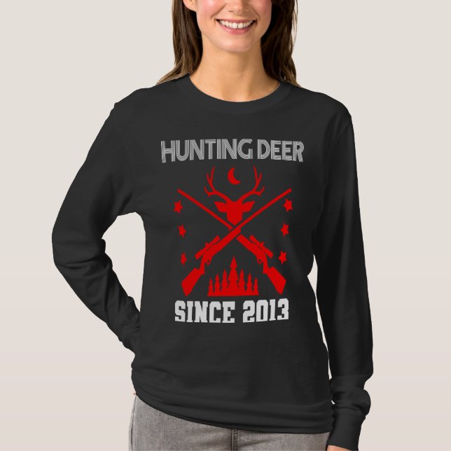 T-shirt Chasse au cerf depuis 2013 (Devant)