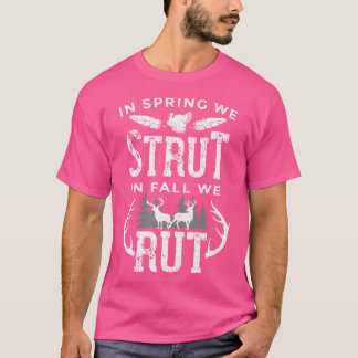 T-shirt Chasse au cerf et au dindon : en automne nous ruto