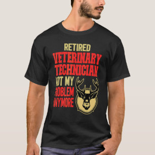 T-shirt Chasse au cerf par un technicien vétérinaire à la
