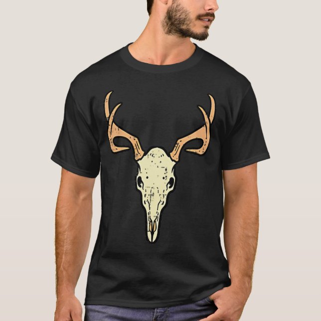 T-shirt Chasse au cerf Poche Buck Elk Chasse Hommes Femme (Devant)
