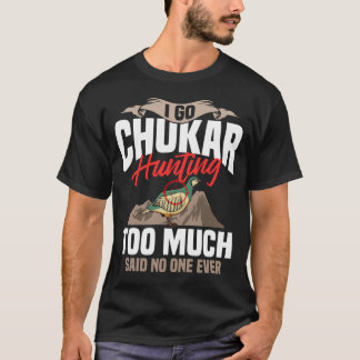 T-shirt Chasse au chukar Chasse aux oiseaux