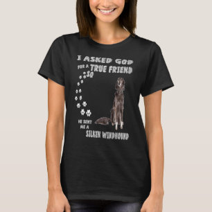 T-shirt Chasse au ciel Chien Maman Papa Mignonne Silken Wi
