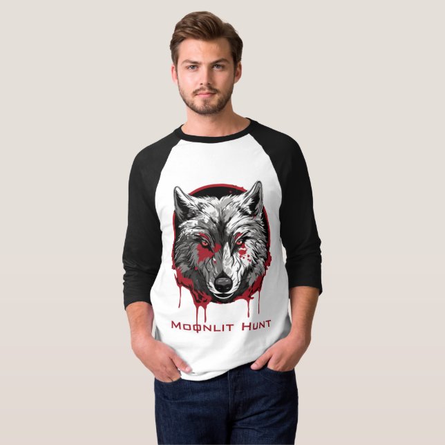T-shirt Chasse au Clair de Lune (Devant entier)
