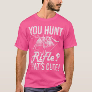 T-shirt Chasse Au Cochon Chasse À La Chasse Avec Un Fusil 