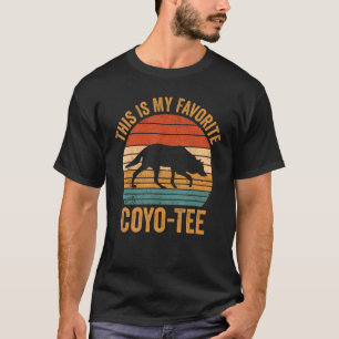 T-shirt Chasse au coyote Chasseur de coyote Mon Coyo préfé