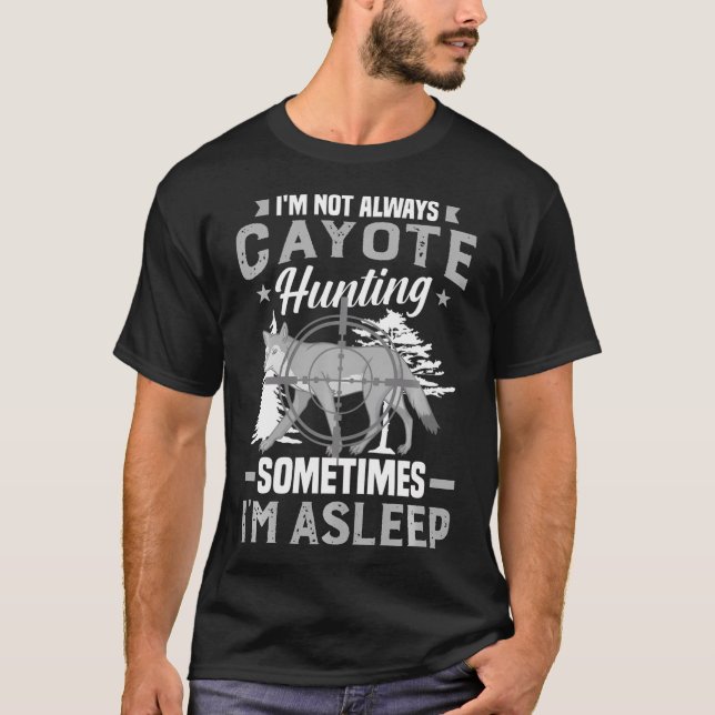 T-shirt Chasse au coyote Faune Tir aux animaux Chasse (Devant)