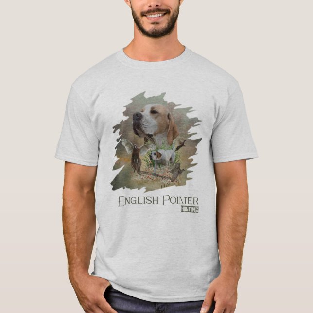 T-shirt Chasse au faisan avec pointeurs, Art (Devant)