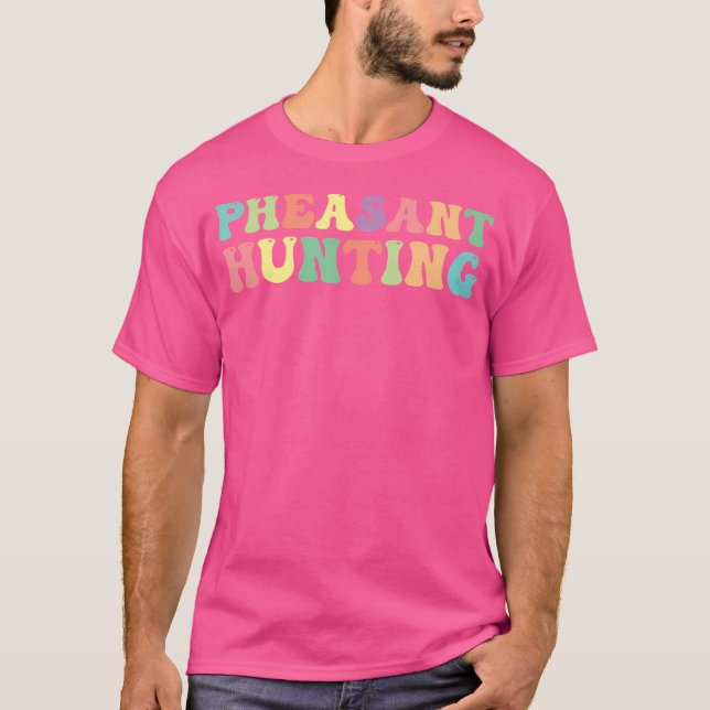 T-shirt Chasse au faisan Chasseur de faisan (Devant)