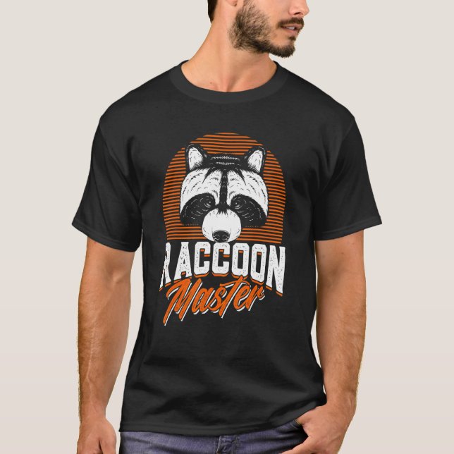 T-shirt Chasse au piège pour hommes Retro Chasseur de coon (Devant)