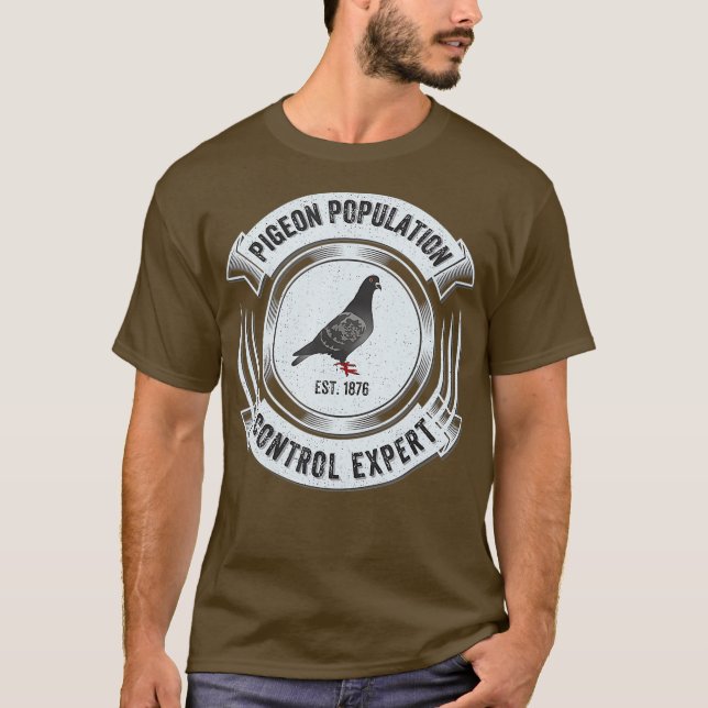 T-shirt Chasse Au Pigeon Amusant Chasse Chemise Aux Oiseau (Devant)