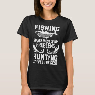T-shirt Chasse Au Poisson Drôle Chemise Pêche Résout La Pl