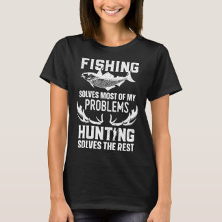 T-shirt Chasse Au Poisson Drôle Chemise Pêche Résout La Pl