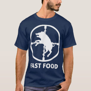T-shirt Chasse au porc - Restauration rapide Chasse au por