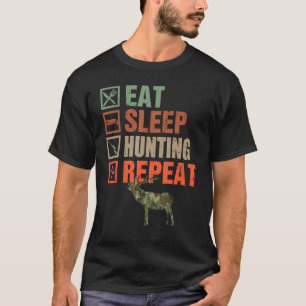 T-shirt Chasse au sommeil Camo Chasse à répétition Chasse