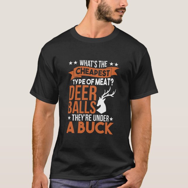 T-shirt Chasse au trappeur Shed Antler Tir Chasseur Deer (Devant)