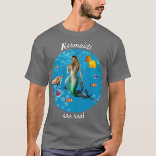 T-shirt Chasse au trésor sous-marin Sirène Imaginaire bleu