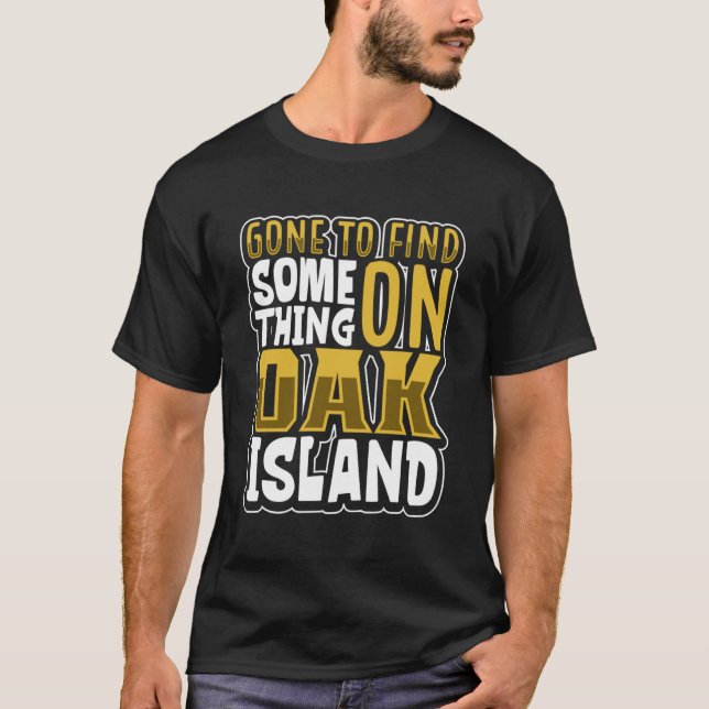 T-shirt Chasse au trésor sur l'île de chêne Mystère sur l' (Devant)