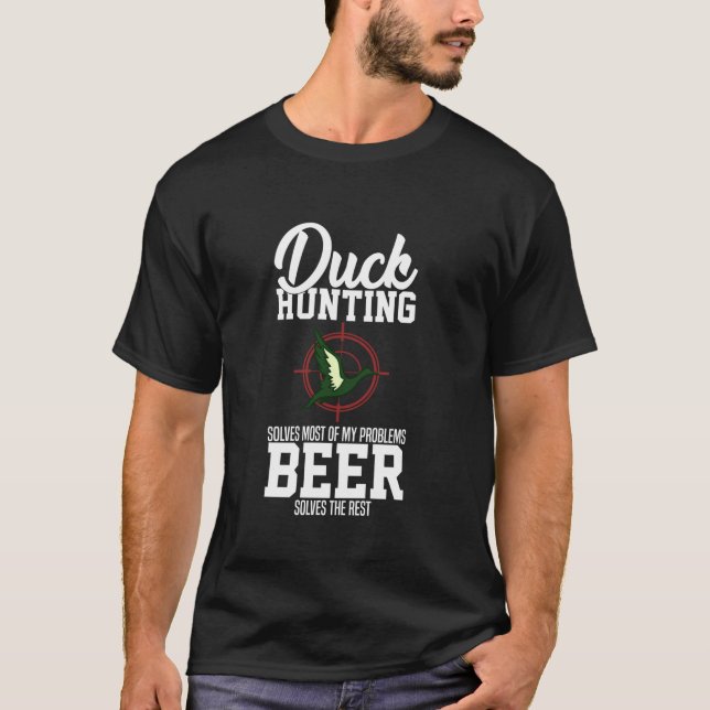 T-shirt Chasse aux animaux de sauvagine (Devant)