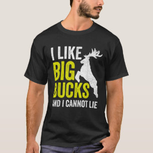 T-shirt Chasse Aux Bow De Cerfs J'Aime Les Gros Boucs Et J