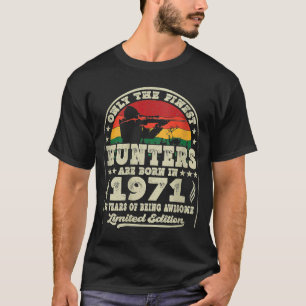 T-shirt Chasse aux cerfs de 52 ans Vintage 1971 52e