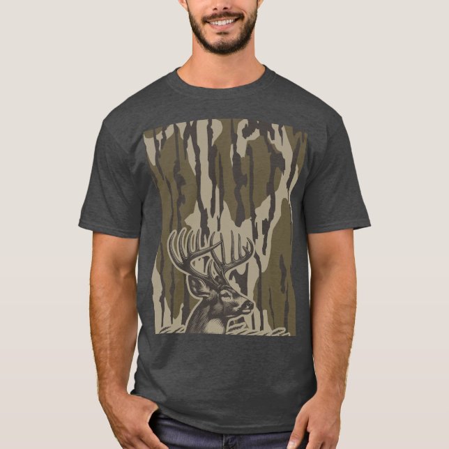 T-shirt Chasse aux cerfs de Virginie Camo Camo Chasse aux  (Devant)