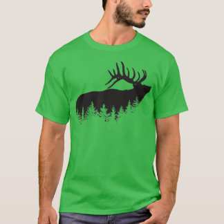 T-shirt Chasse aux cerfs et aux Evergreens