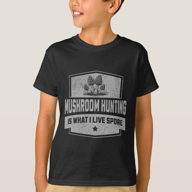 T-shirt Chasse Aux Champignons Est Ce Que Je Vis Spore - M (Devant)