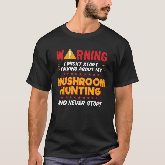 T-shirt Chasse aux champignons Morel Chasse aux champignon (Devant)