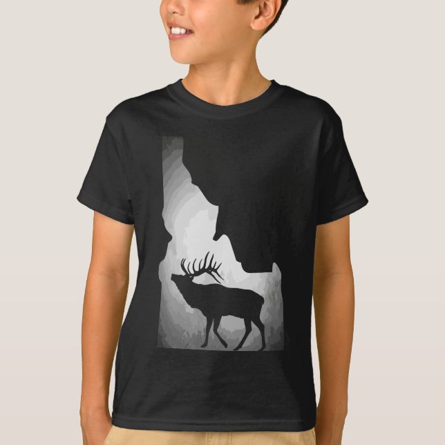 T-shirt Chasse aux Elcs Idaho (Devant)
