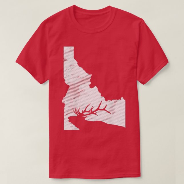 T-shirt Chasse aux Elcs Idaho (Design devant)