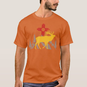 T-shirt Chasse Aux Elcs Nouveau-Mexique Cadeau Design Pour