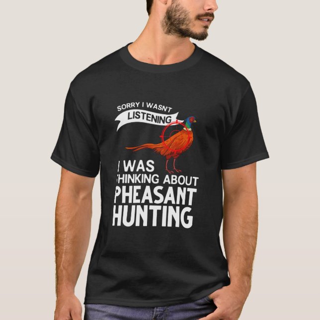 T-shirt Chasse aux faisans Chasse aux oiseaux  (Devant)