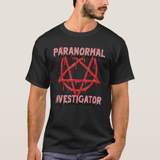 T-shirt Chasse aux fantômes Paranormal Enquêteur 11 (Devant)