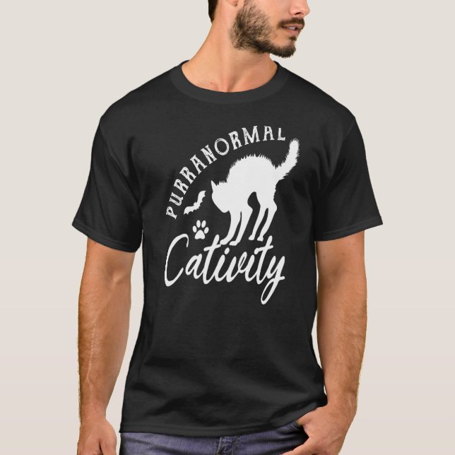 T-shirt Chasse aux fantômes paranormale effrayante (Devant)