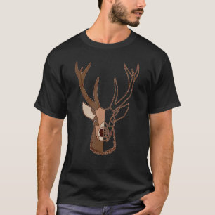 T-shirt Chasse aux forêts de cerfs Animaux Motif Empreinte
