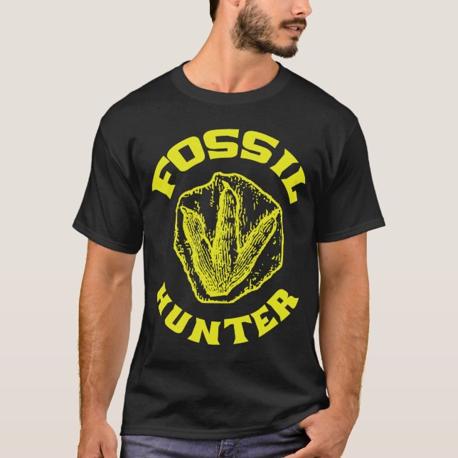 T-shirt Chasse aux fossiles Paléontologue (Devant)