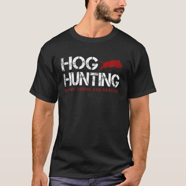 T-shirt Chasse Aux Grognes Des Hommes Sauver Les Fermes Et (Devant)