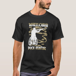 T-shirt Chasse aux hommes Chasse aux oies en fauteuil roul