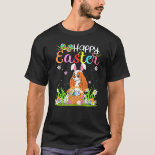 T-shirt Chasse Aux Oeufs Bunny Cavalier King Charles Spani