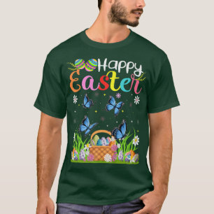 T-shirt Chasse aux oeufs de lapin papillon drôle Papillon