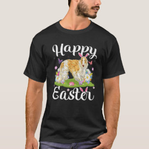T-shirt Chasse aux oeufs de Pâques Borzoi Chien Chasse aux