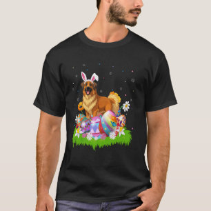 T-shirt Chasse aux œufs de Pâques de chien Leonberger Lapi